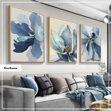 Gerhaus Üçlü Set Tablo Beyaz - 30x40 CM