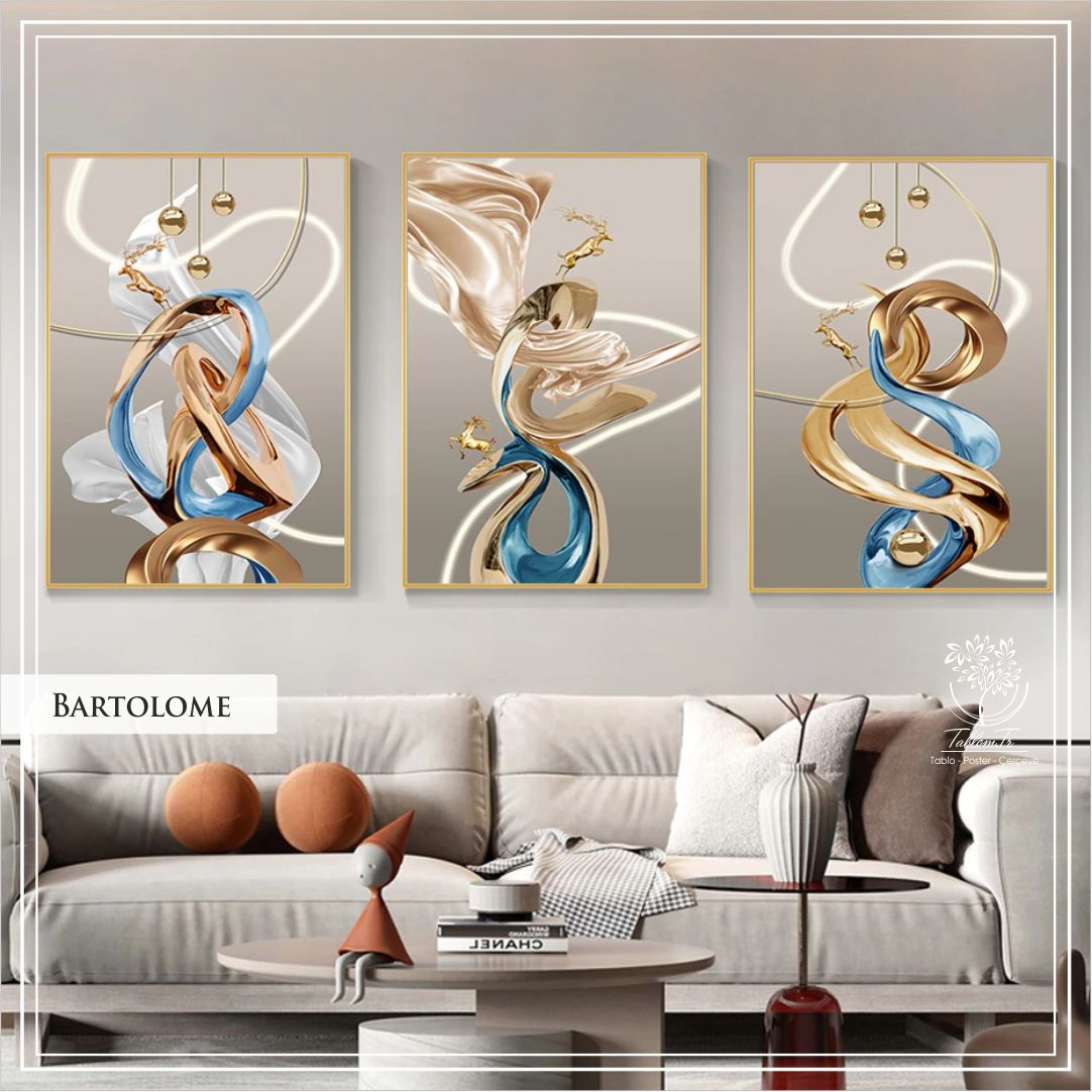 Bartolome Üçlü Set Tablo