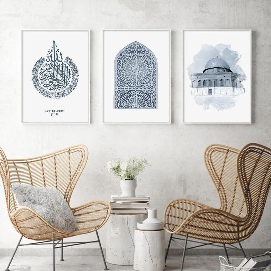 İslamic Üçlü Set Tablo