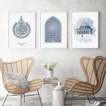 İslamic Üçlü Set Tablo