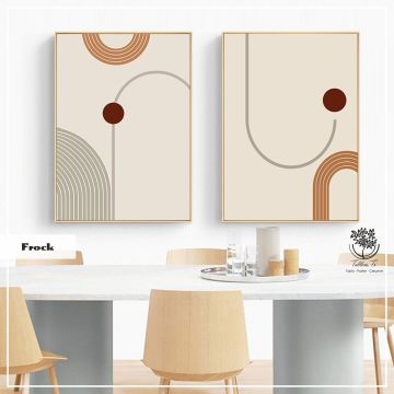Frock İkili Tablo Beyaz - 70x100 CM