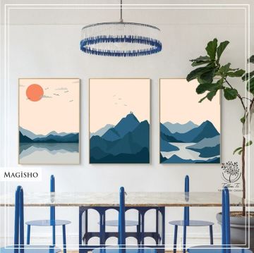 Magisho Üçlü Set Tablo Siyah - 30x40 CM