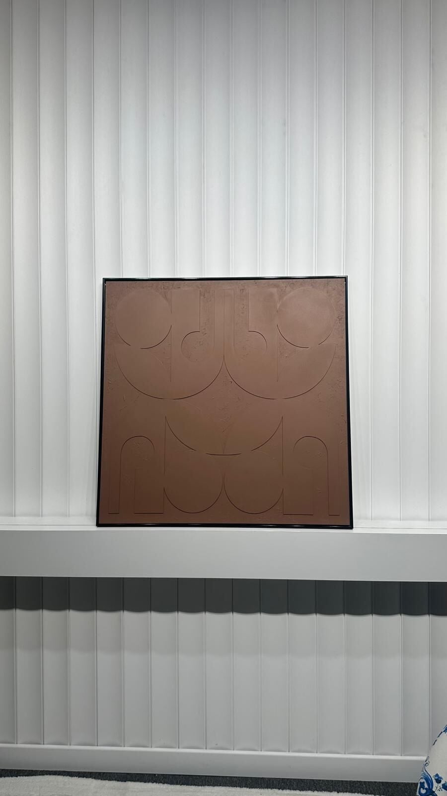 Metal Çerçeveli 3 Boyutlu Dokulu Tekli Tablo - Harmony