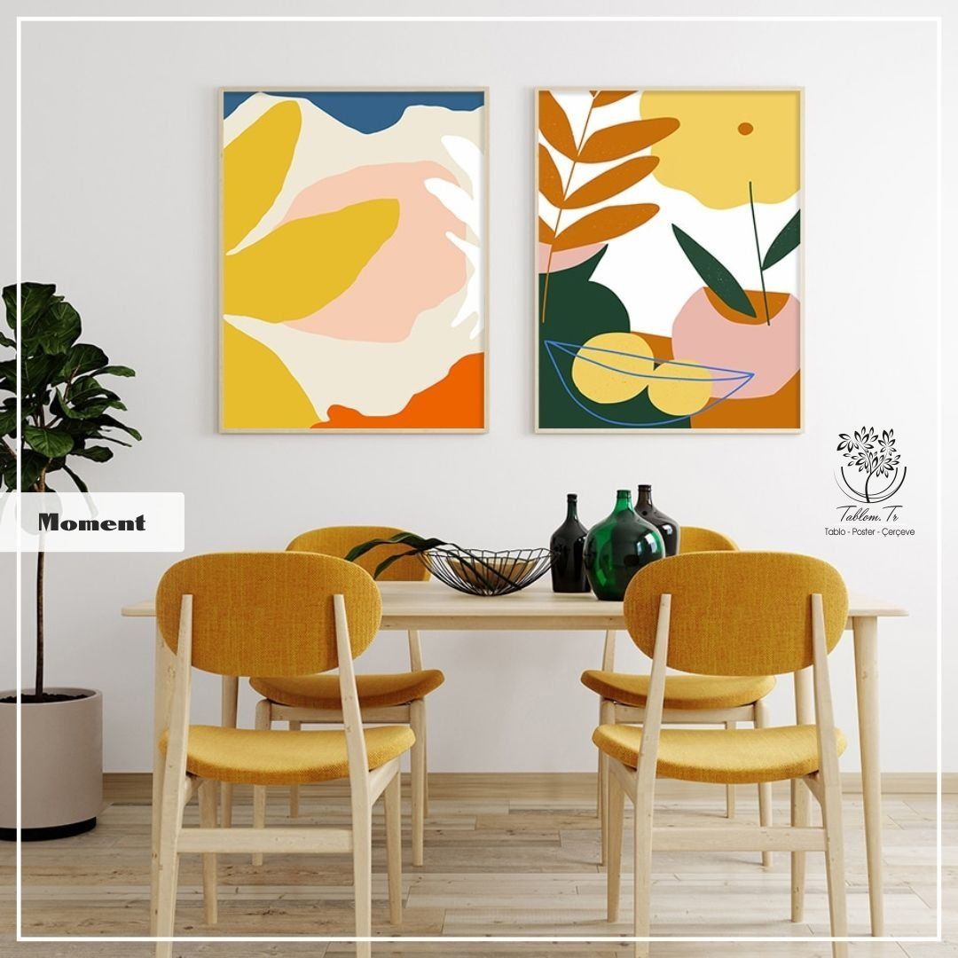 Moment İkili Set Tablo Siyah - 40x50 CM