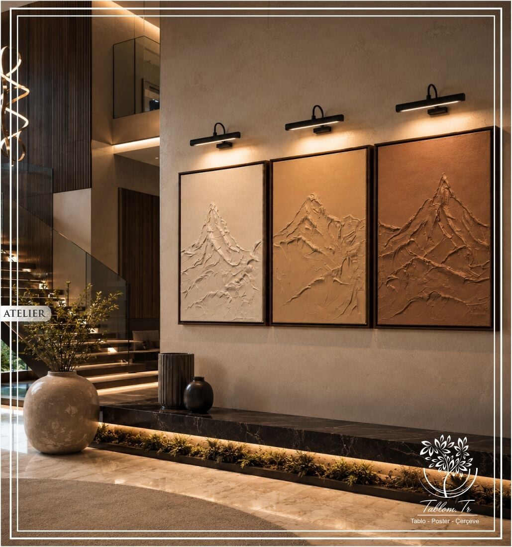 Atelier | El İşçiliği Dokulu Tablo Seti 50x70