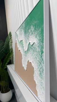 Zümrüt Kıyısı | El İşçiliği Dokulu Tablo 70x100