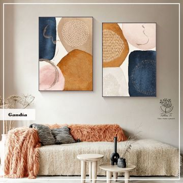 Gandia İkili Tablo Siyah - 50x70 CM