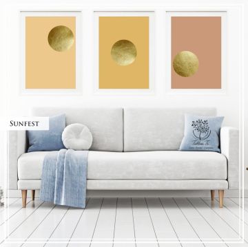 Sunfest Üçlü Set Tablo Siyah - 30x40 CM