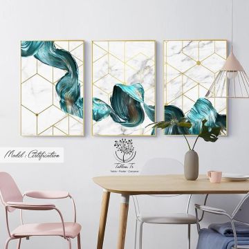 Certification Üçlü Tablo Siyah - 70x100 CM