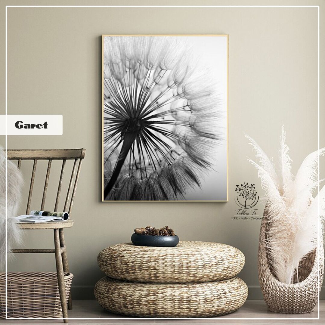 Garet Tekli Tablo Gümüş - 30x40 CM