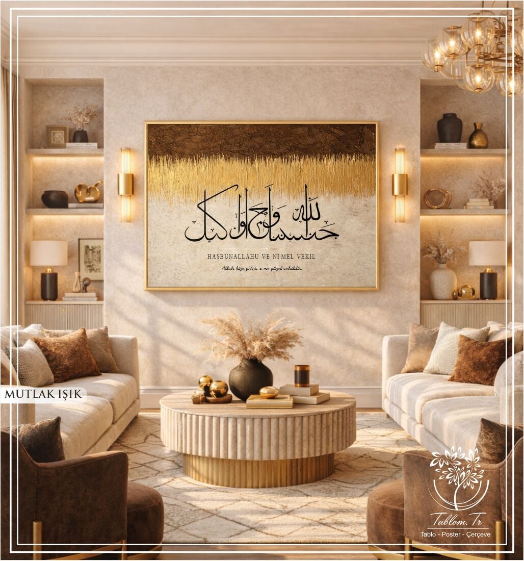 Dijital Baskılı Metal Çerçeveli Camlı Tekli Tablo - Mutlak Işık