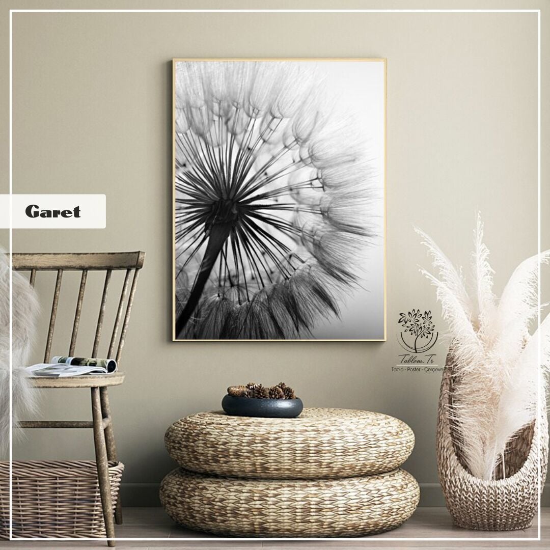 Garet Tekli Tablo Beyaz - 50x70 CM
