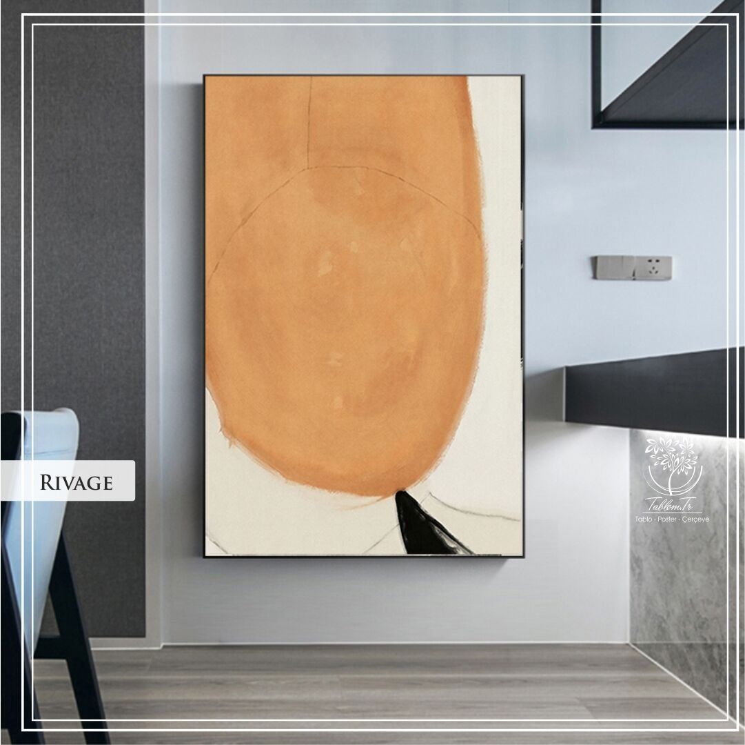 Rivage Tekli Tablo Gold - 40x50 CM