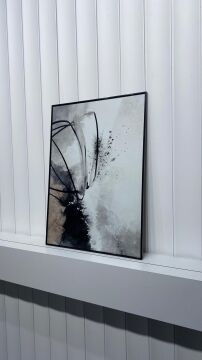 Dijital Baskılı Metal Çerçeveli Camlı Tekli Tablo - Averon