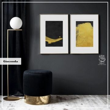 Giuconda İkili Tablo Gold - 30x40 CM