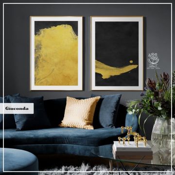 Giuconda İkili Tablo Gold - 30x40 CM