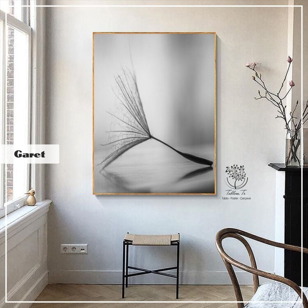 Garet Tekli2 Tablo Siyah - 50x70 CM