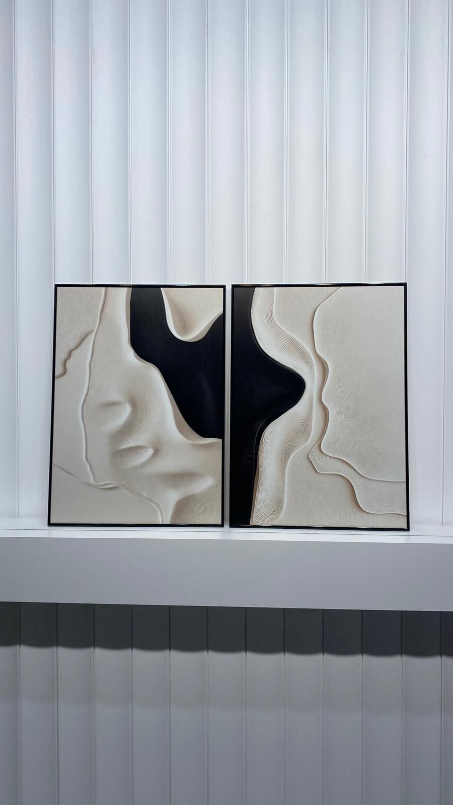 Dijital Baskılı Metal Çerçeveli Camlı İkili Dekoratif Tablo - Seranova