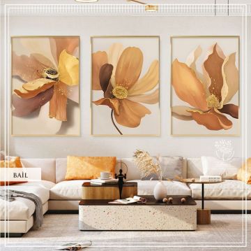 Bail Üçlü Set Tablo Siyah - 70x100 CM