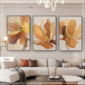 Bail Üçlü Set Tablo Siyah - 70x100 CM