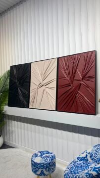 DRAPÉ | El İşçiliği Dokulu Tablo 70x100 Üçlü