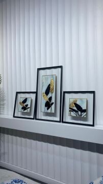 Botanica Lux - 48x48 / 48x88 / 48x48 Cm Dokulu İthal Tablo