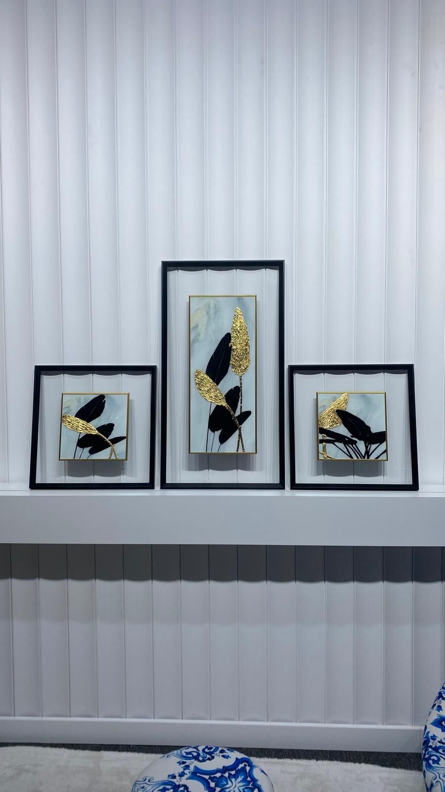 Botanica Lux - 48x48 / 48x88 / 48x48 Cm Dokulu İthal Tablo