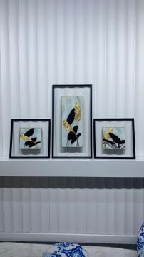 Botanica Lux - 48x48 / 48x88 / 48x48 Cm Dokulu İthal Tablo