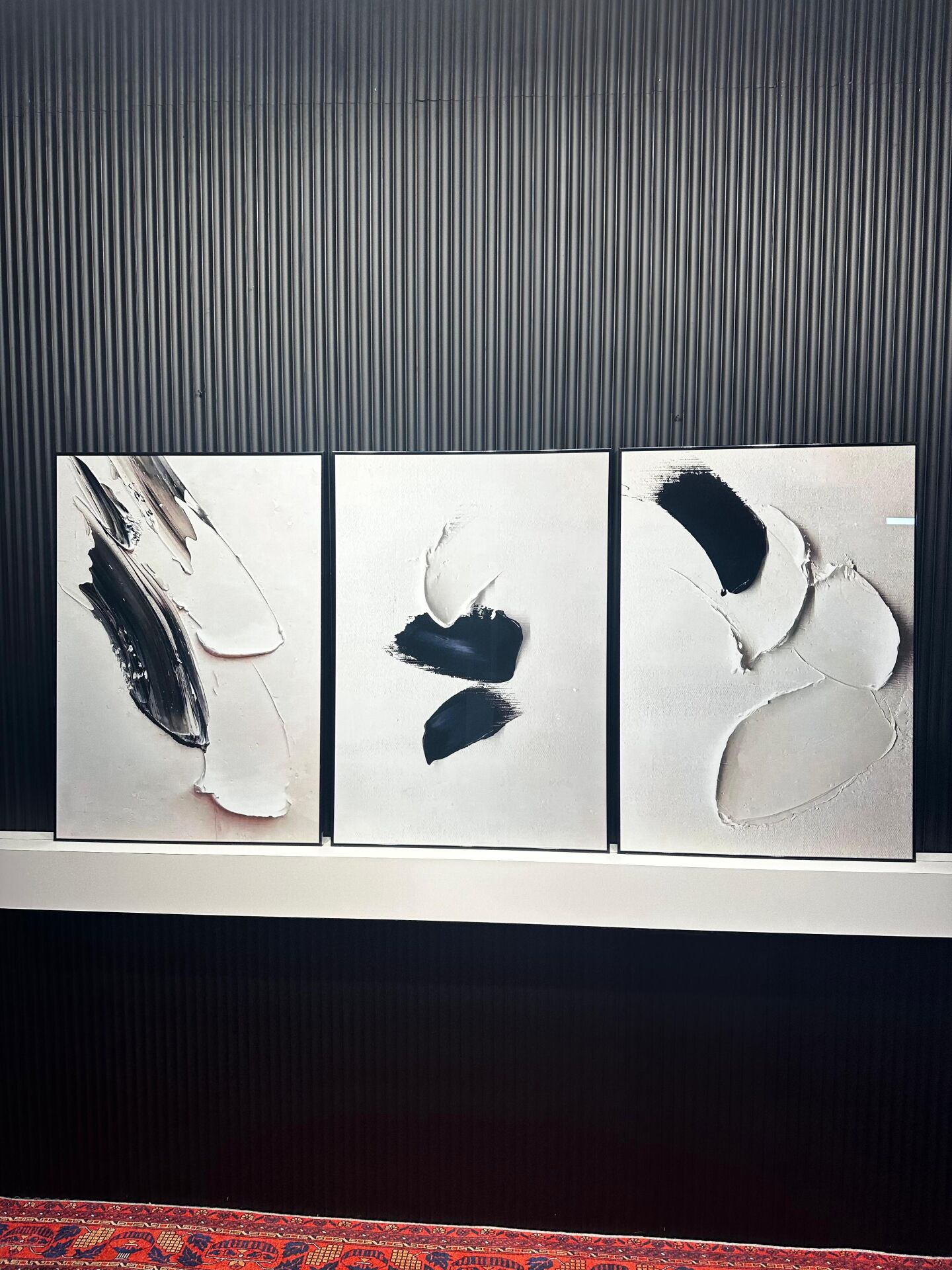 Dijital Baskılı Metal Çerçeveli Camlı 3'lü Dekoratif Tablo - Armin