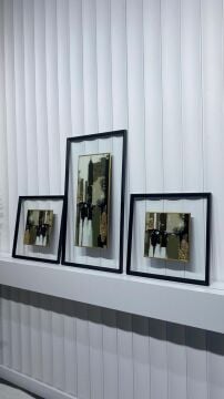 Emerald City - 48x48 / 48x88 / 48x48 Cm Dokulu İthal Tablo