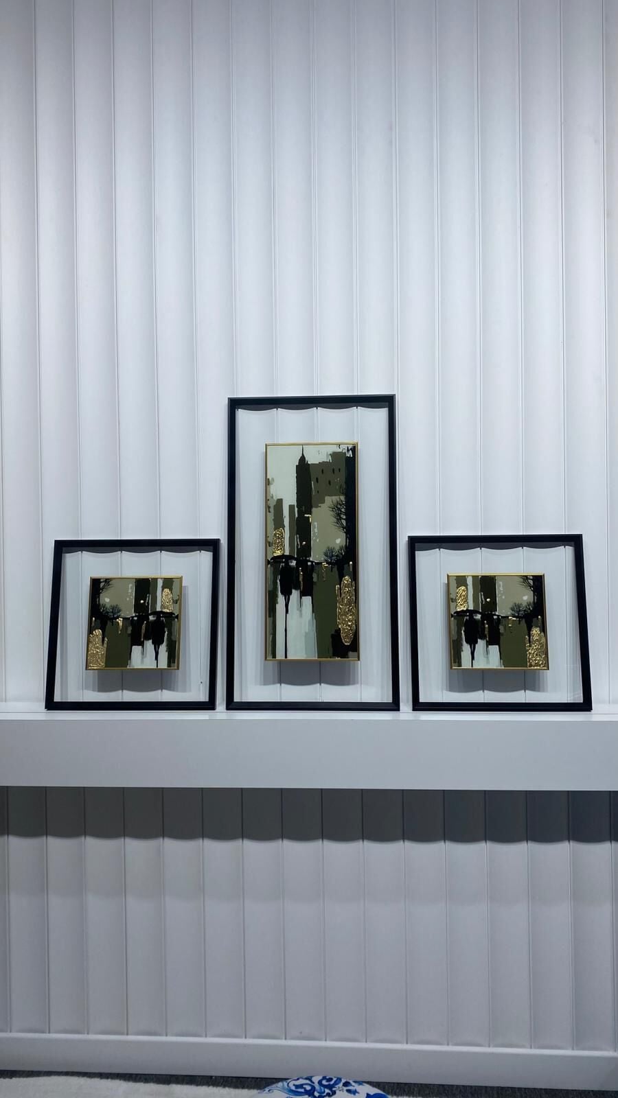 Emerald City - 48x48 / 48x88 / 48x48 Cm Dokulu İthal Tablo