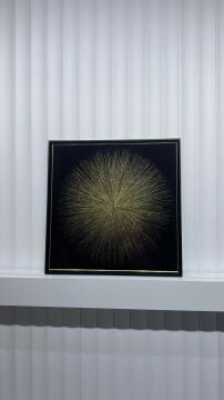 Aurea Burst - 90x90 Cm Dokulu İthal Tablo
