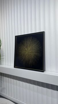 Aurea Burst - 90x90 Cm Dokulu İthal Tablo