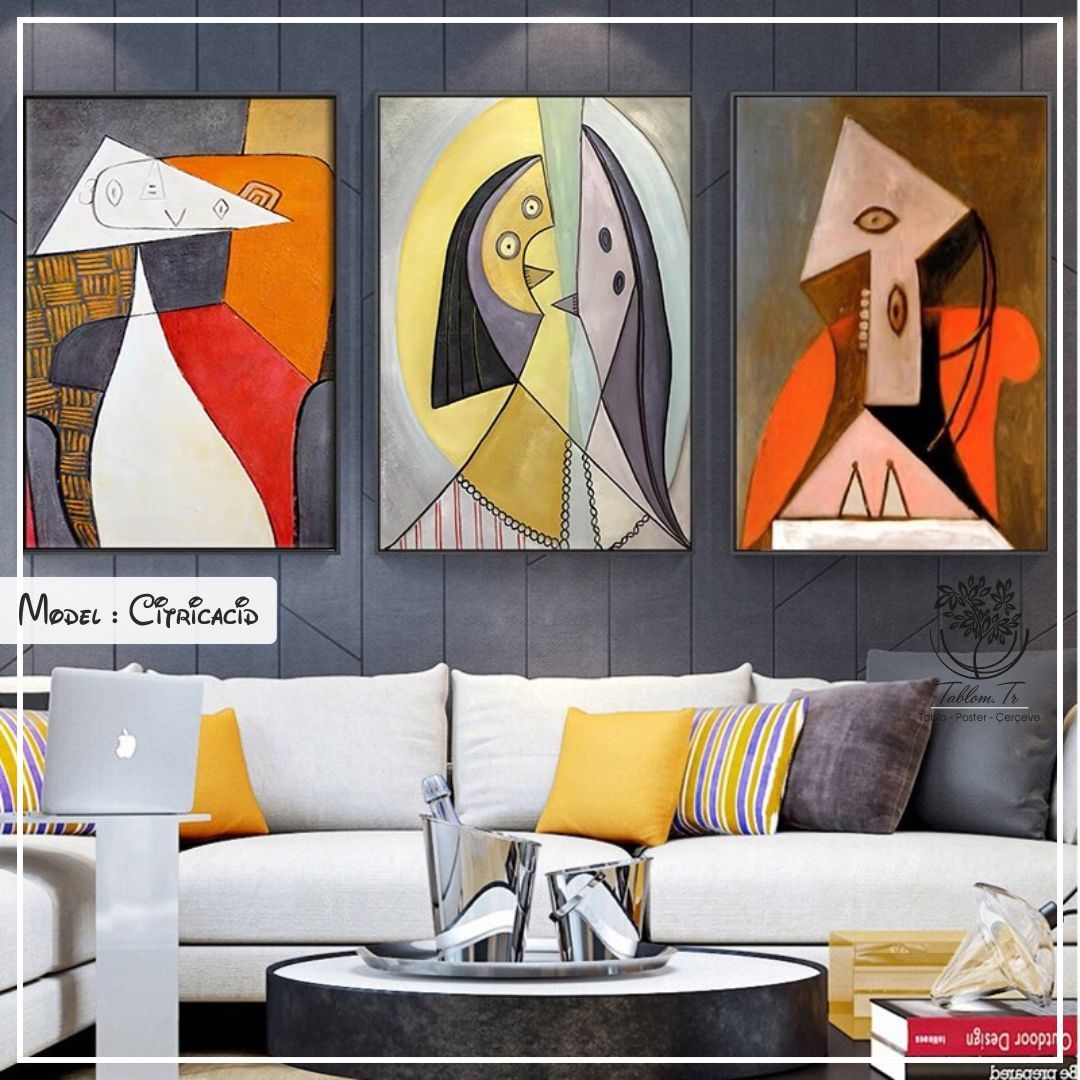 Citricacid Üçlü Tablo Gold - 30x40 CM