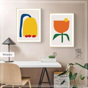 Wishes İkili Set Tablo Siyah - 50x70 CM