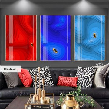 Modemy Üçlü Tablo Beyaz - 30x40 CM