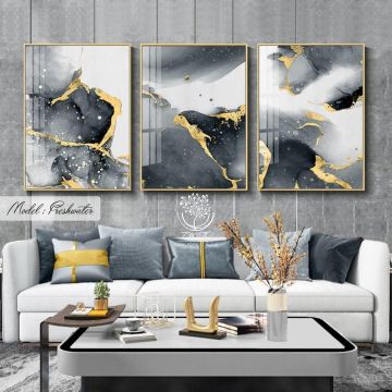 Freshwater Üçlü Tablo Gold - 30x40 CM