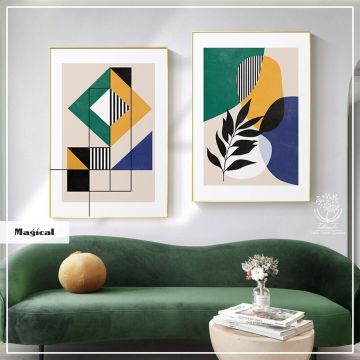 Magical İkili Tablo Siyah - 50x70 CM