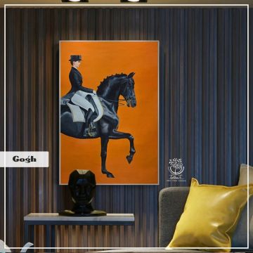 Gogh Tekli Tablo Siyah - 30x40 CM