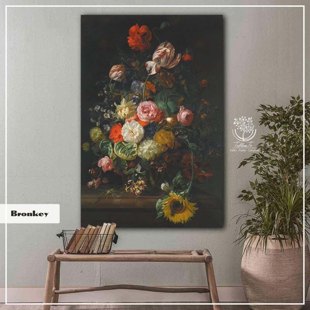 Bronkey Tekli Tablo Beyaz - 50x70 CM