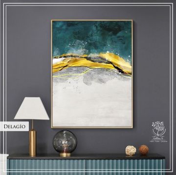 Delagio Tekli Tablo Gold - 30x40 CM