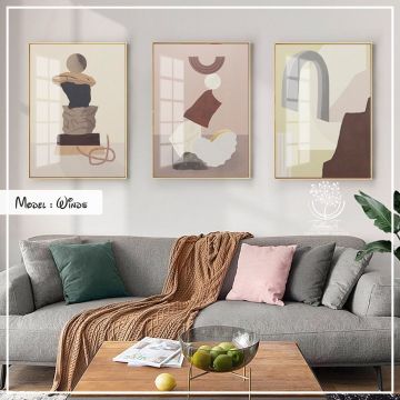 Winds Üçlü2 Tablo Gold - 30x40 CM