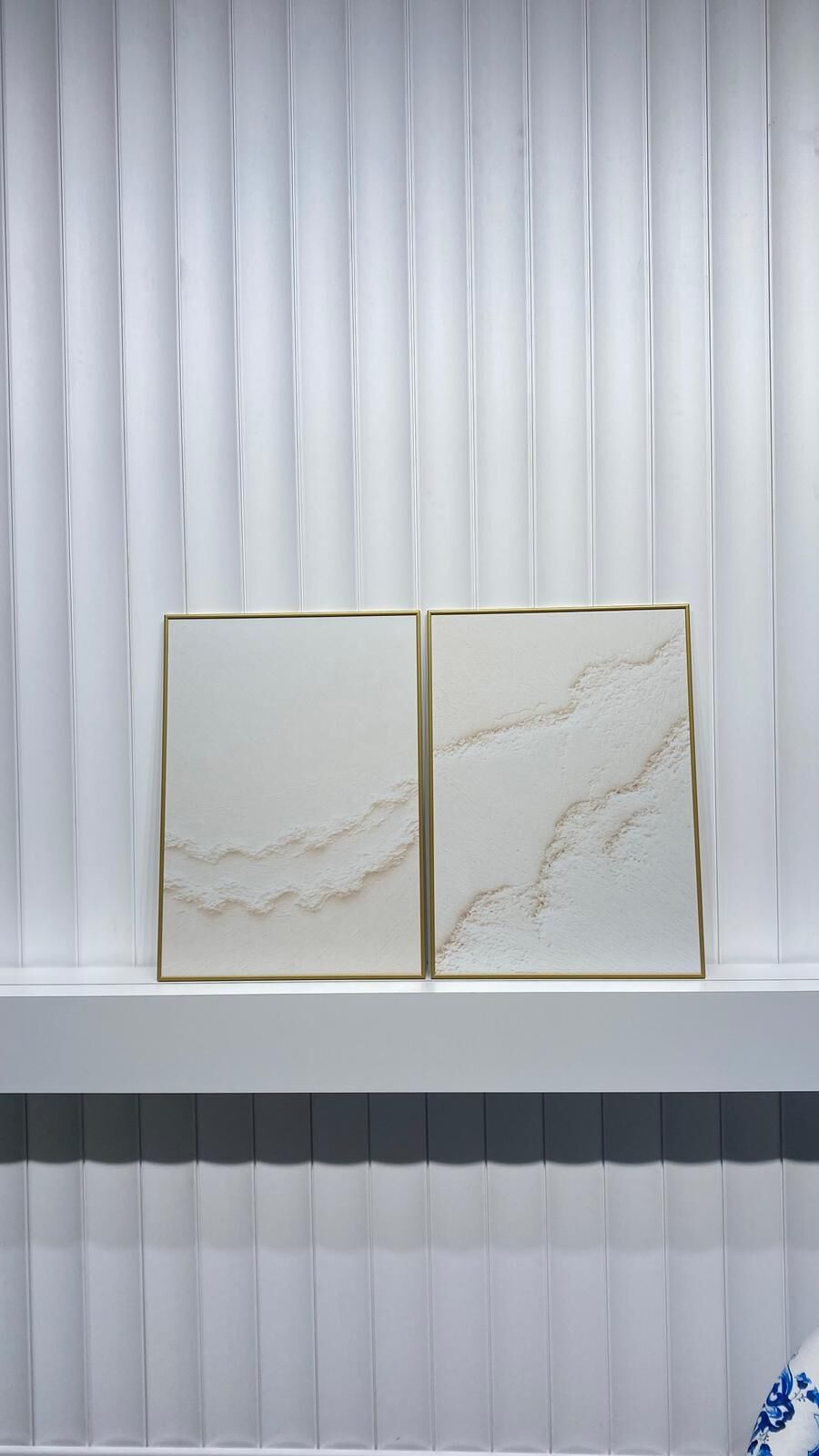 Dijital Baskılı Metal Çerçeveli Camlı İkili Dekoratif Tablo - Arel