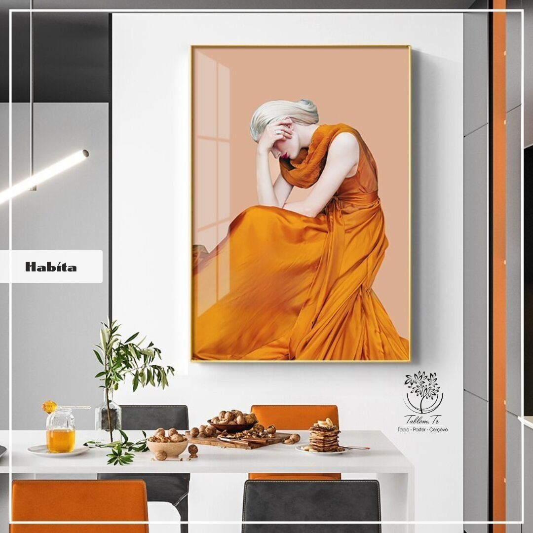 Habita1 Tekli Tablo Beyaz - 21x30 CM