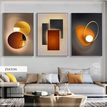 Zekton Üçlü Set Tablo