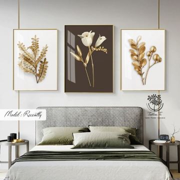 Recently Üçlü Tablo Siyah - 30x40 CM