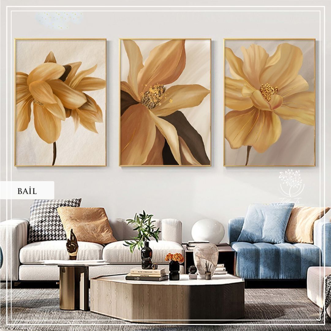 Bail2 Üçlü Set Tablo Siyah - 40x50 CM