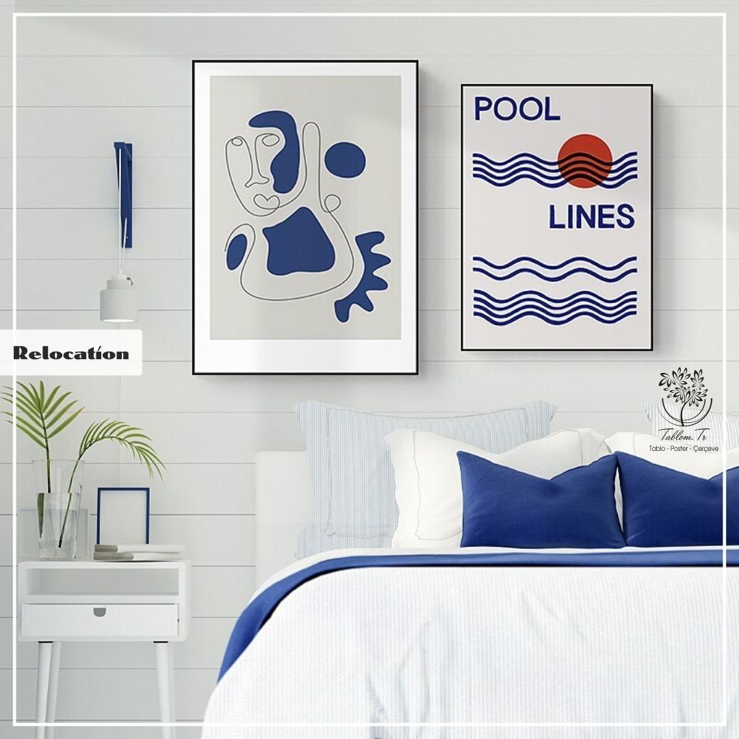 Relocation İkili Tablo Gold - 50x70 CM