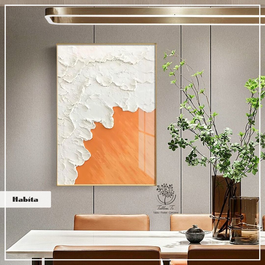 Habita2 Tekli Tablo Gold - 21x30 CM