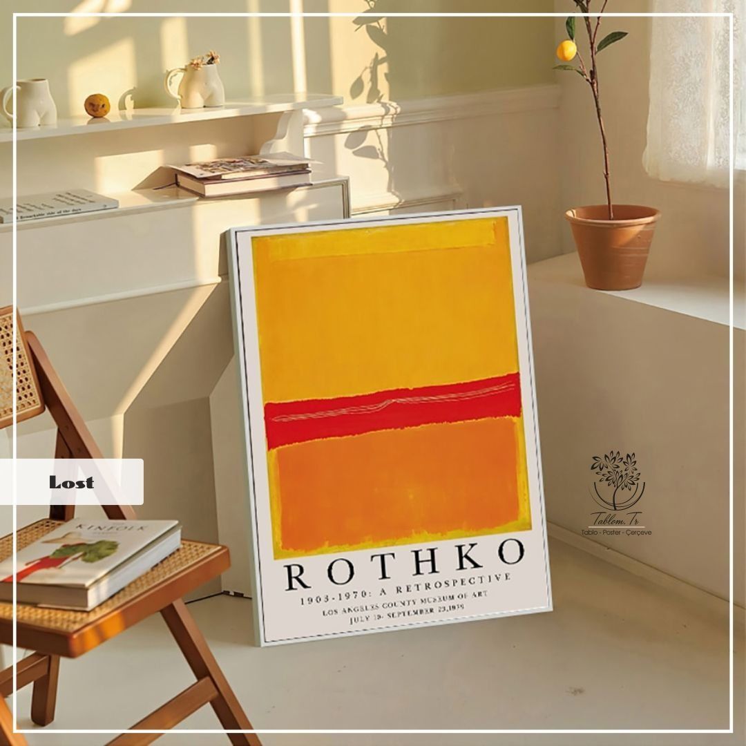 lost1 Tekli Tablo Gold - 40x50 CM